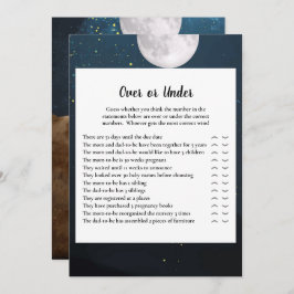 Convites Jogar Sobre ou Sob Chá de fraldas