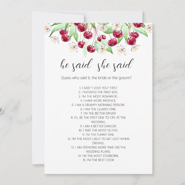 Convites Jogo Cherry Much Wedch (Frente)