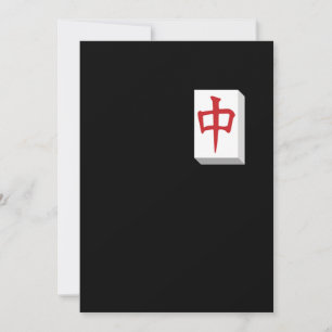 Convites Jogo Chinês Baseado em Peças de Mahjong Jogabilida