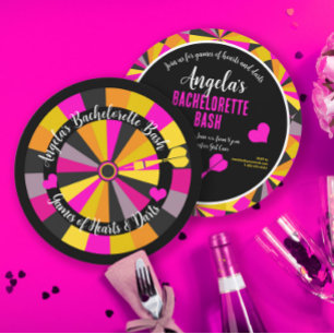 Convites Jogo da Festa de solteira das Trevas e Corações