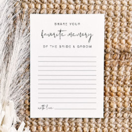 Convites Jogo da Memória Favorito Minimalista Moderno ADELL