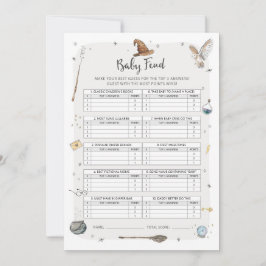 Convites Jogo da Trivia do Bebê do Chá de fraldas