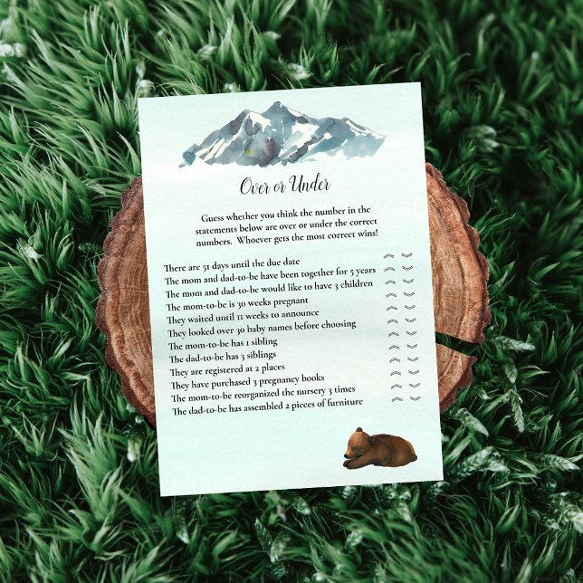 Convites Jogo de Aventura Florestal Sobre Ou Sob Ursos (Criador carregado)