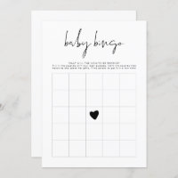 Jogo de Bingo de Chá de fraldas Minimalista Modern