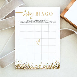 Convites Jogo de Bingo para Chá de Bebê REGINA com Lantejou