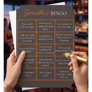Convites Jogo de Bingo para Despedida de Solteira Chuveir