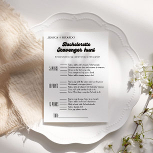 Convites Jogo de caça ao tesouro para despedida de solteira