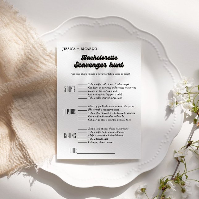 Convites Jogo de caça ao tesouro para despedida de solteira (Criador carregado)