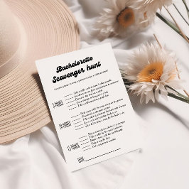 Convites Jogo de caça ao tesouro para despedida de solteira