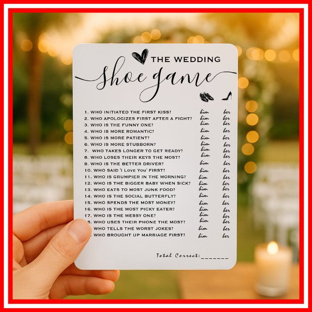 Convites Jogo De Calçado De Casamento Ele Disse Que Ela Dis (Criador carregado)