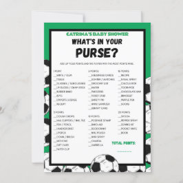 Convites Jogo de Chá de Bebê de Futebol, Futebol - Nome Edi