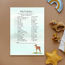 Convites Jogo de Chá de fraldas de Deers de Aventura Flores