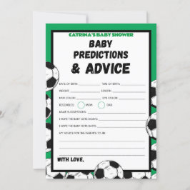 Convites Jogo de Chá de fraldas de futebol, Futebol - Nome 