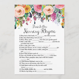 Convites Jogo de Chá de fraldas de jardim com resposta de 5