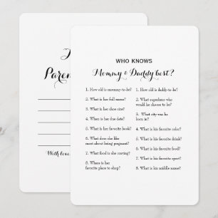 Convites Jogo de Chá de fraldas do Lado Duplo 2 - Conselhos