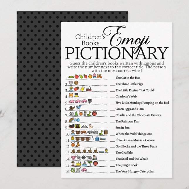 Convites Jogo de Chá de fraldas do Padrinho Emoji (Frente/Verso)