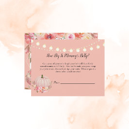 Convites Jogo de Chá de fraldas Elegante da Mãe de Abóbora