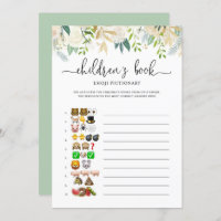 Jogo de Chá de fraldas Emoji Pictionary para Pesso