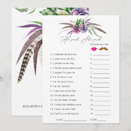 Convites Jogo de Chá de panela de Sucultos Místicos