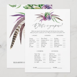 Convites Jogo de Chá de panela de Sucultos Místicos