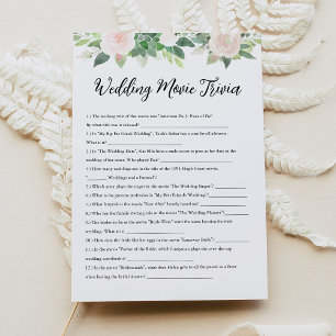 Convites Jogo de Chá de panela DEVON Weding Movie Trivia