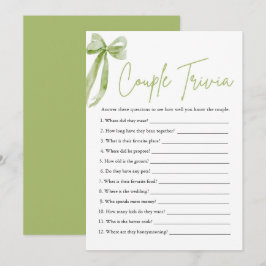 Convites Jogo de Chá de panela do Casal Verde Bonito