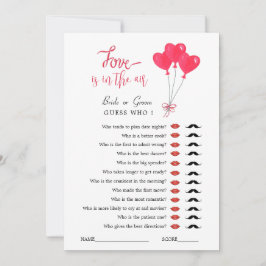 Convites Jogo de Chá de panela do Red & White Hearts