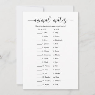 Convites Jogo de Chá de panela dos Camados de Animais