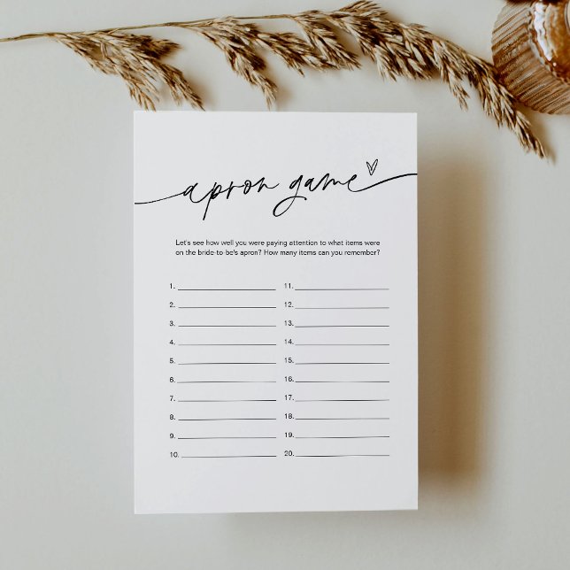 Convites Jogo de Chá de panela EVERLEIGH Apron (Criador carregado)