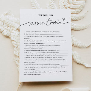 Convites Jogo de Chá de panela EVERLEIGH Movie Trivia