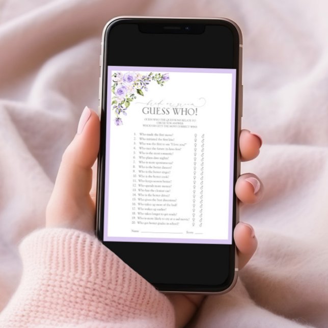 Convites Jogo de Chá de panela Floral da Lavanda Lilac Eleg (Criador carregado)