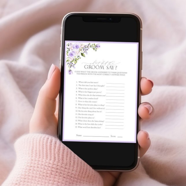 Convites Jogo de Chá de panela Floral da Lavanda Lilac Eleg (Criador carregado)