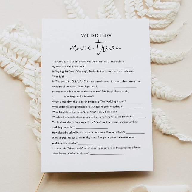 Convites Jogo de Chá de panela STELLA Movie Trivia (Criador carregado)