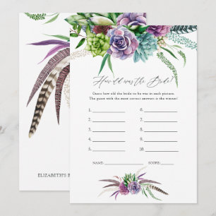 Convites Jogo de Chás de panela de Suculmentos Místicos