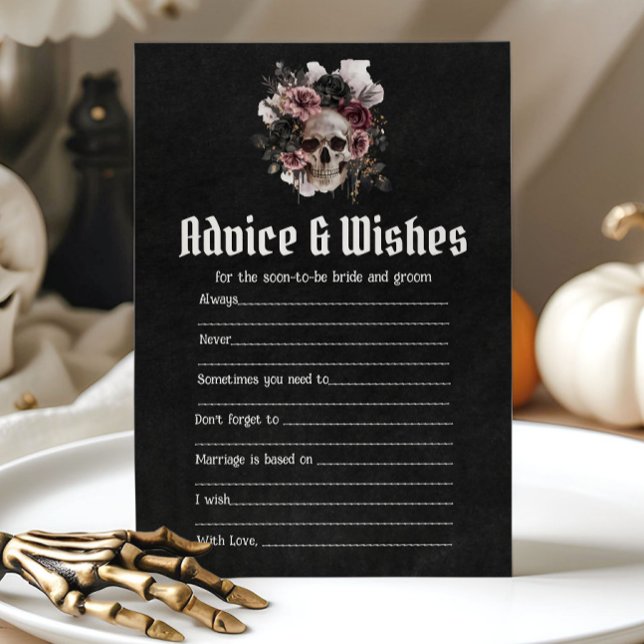 Convites Jogo de Chuva de Presentes de Noivado com Dicas e  (Halloween Advice and Wishes Bridal Shower Game)