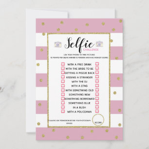 Convites jogo de desafio de selfie