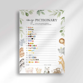 Convites Jogo de Emoji Chá de Bebê Arca de Noé