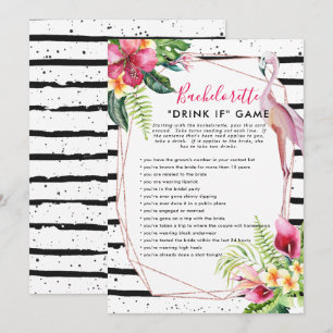 Convites Jogo de festa de solteira Flamingle Bachelorette