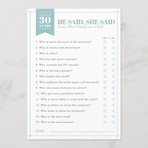 Convites Jogo de Festa Ele Disse, Ela Disse (Totalmente per