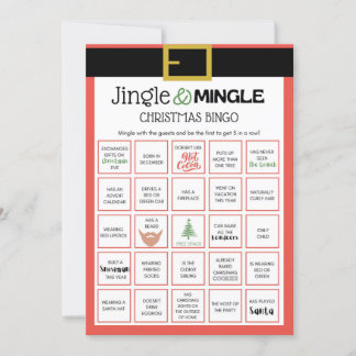 Convites Jogo de Natal de papais noeis - Não Editável -