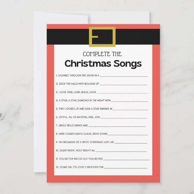 Convites Jogo de Natal Divertido - Não Editável - (Frente)