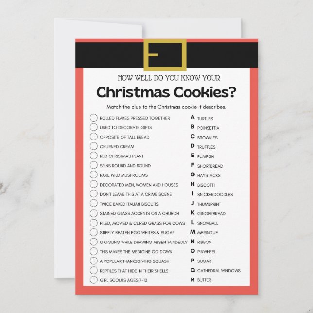 Convites Jogo de Natal Divertido - Não Editável - (Frente)