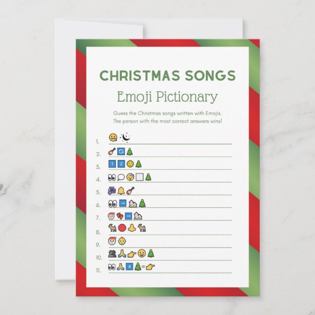 Convites Jogo de Natal - Não Editável - (Frente)