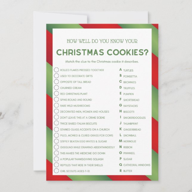 Convites Jogo de Natal - Não Editável - (Frente)