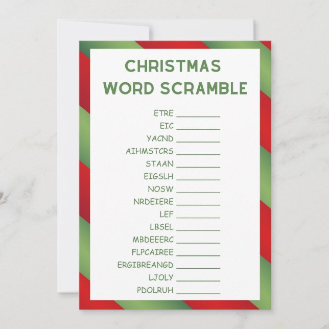 Convites Jogo de Natal - Não Editável - (Frente)