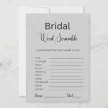 Jogo de Palavra de Goose Bridal da cinza