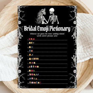 Convites Jogo de Pictionary de Emoji para Chá de Noiva de H