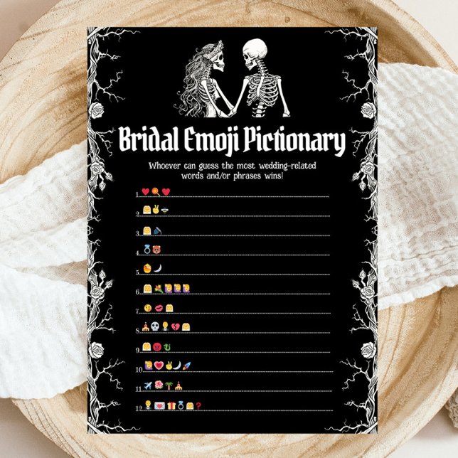 Convites Jogo de Pictionary de Emoji para Chá de Noiva de H (Criador carregado)
