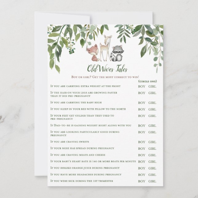 Convites Jogo de Tale das Velhas Colmeias do Chá de fraldas (Frente)