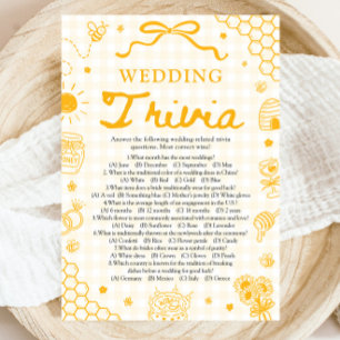 Convites Jogo de Trivia de Casamento Chá de Noiva Abelha Me